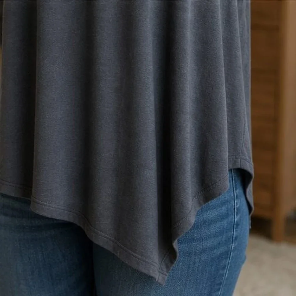 Olive V Neck Top